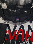 Nirvana Shirt Kurt Cobain Reprint Single Stitched All Over Schwarz L