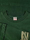 Vintage Fruit Of The Loom Shirt BSU Road Crew Tour 1996 Made In USA Single Stitched Grün XL