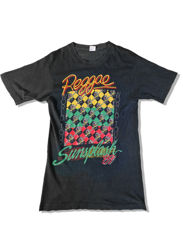 Rare! Vintage Fruit Of The Loom Shirt Reggae Sunsplash Tour 1989 Made In USA Single Stitched  M