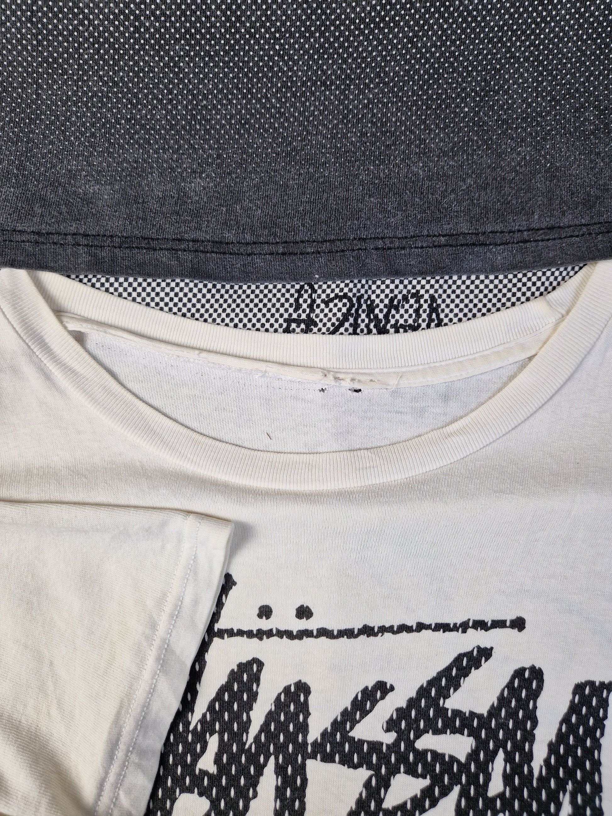 Vintage Stüssy Shirt "Bronx, Compton, Santa Ana, ..." Schwarz Weiß XL - RareRags