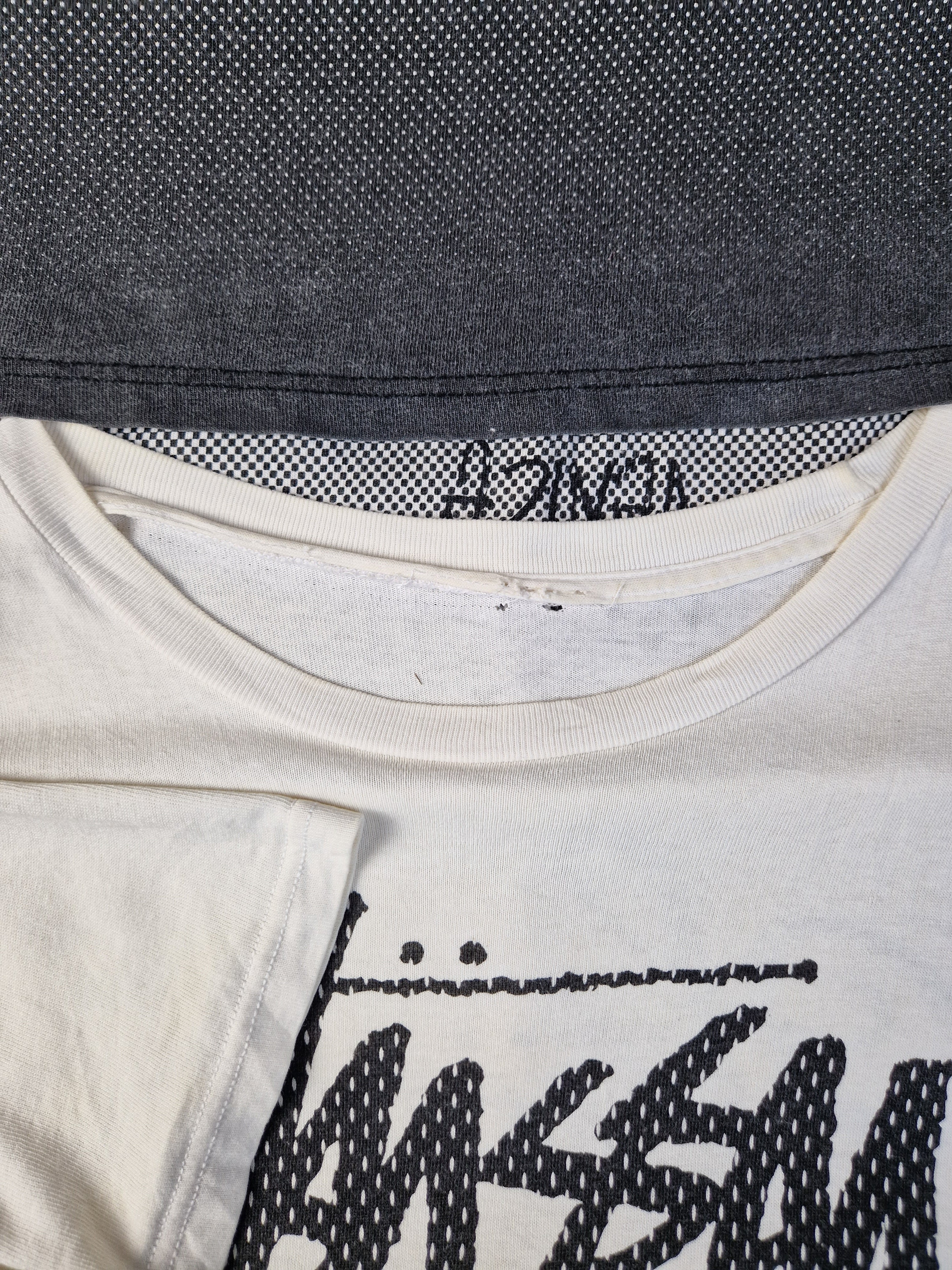 Vintage Stüssy Shirt "Bronx, Compton, Santa Ana, ..." Schwarz Weiß XL - RareRags
