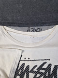 Vintage Stüssy Shirt "Bronx, Compton, Santa Ana, ..." Schwarz Weiß XL