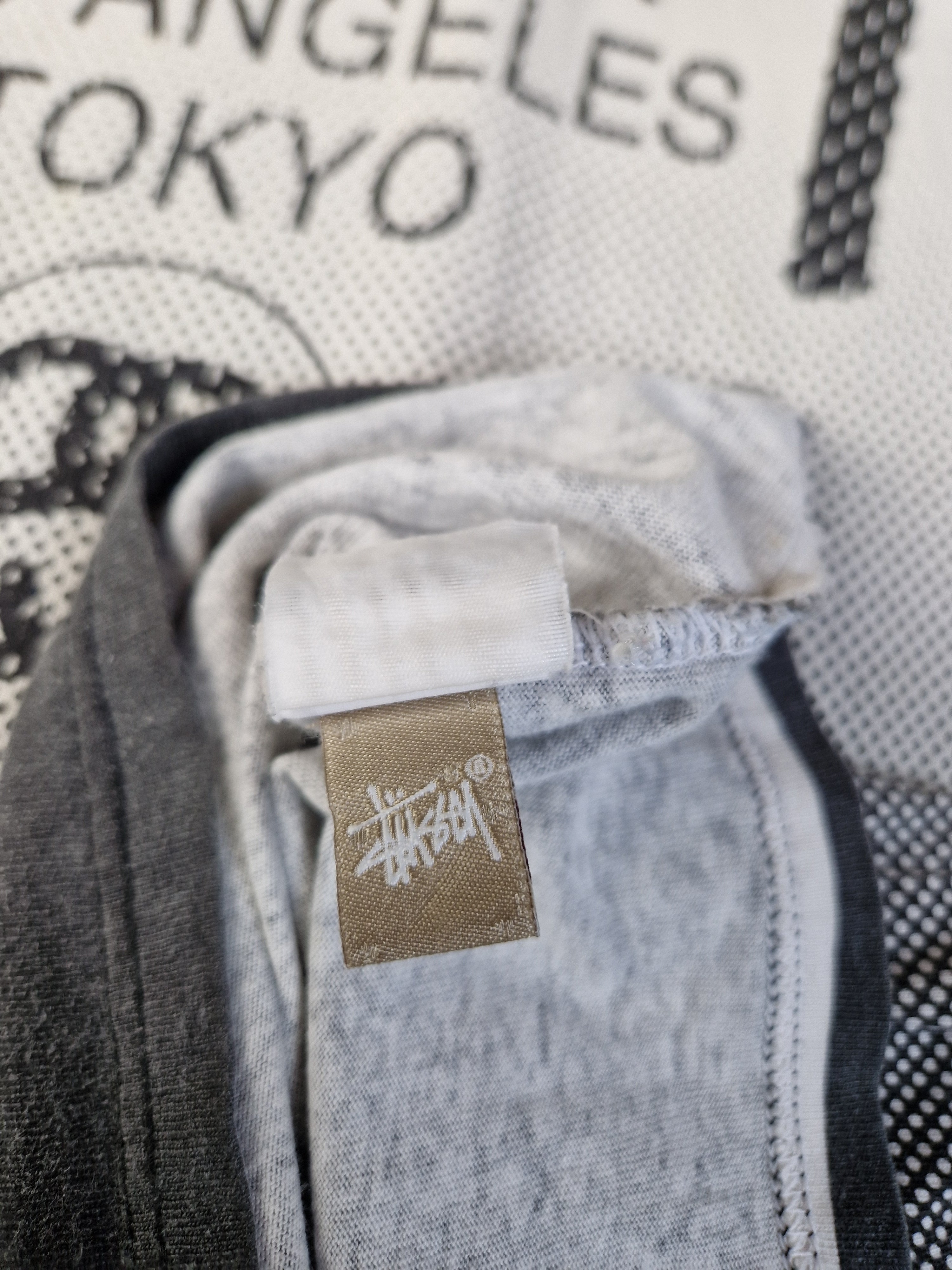 Vintage Stüssy Shirt "Bronx, Compton, Santa Ana, ..." Schwarz Weiß XL - RareRags