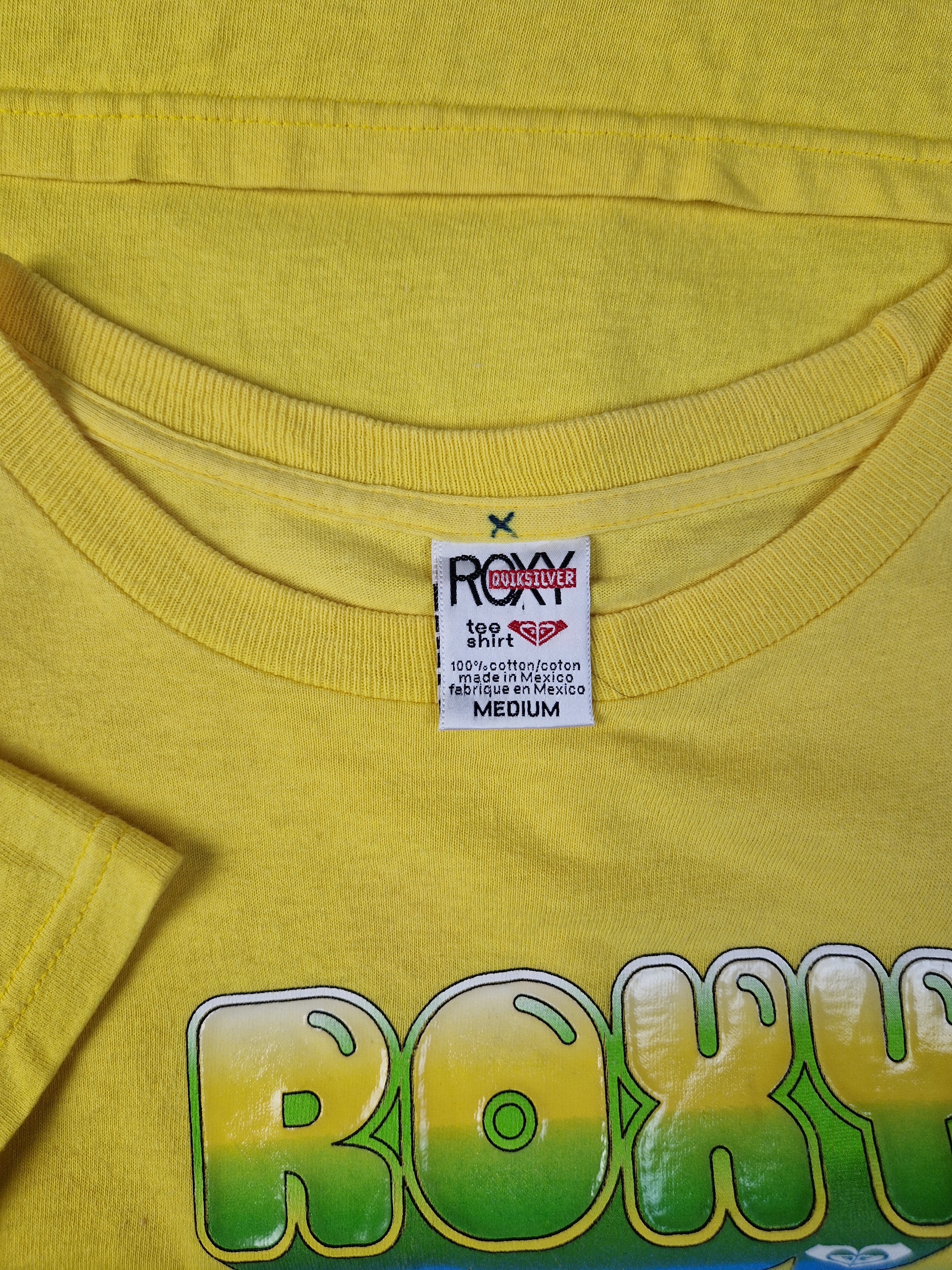 Vintage Quiksilver shirt Roxy Women's Line Gelb M - RareRags