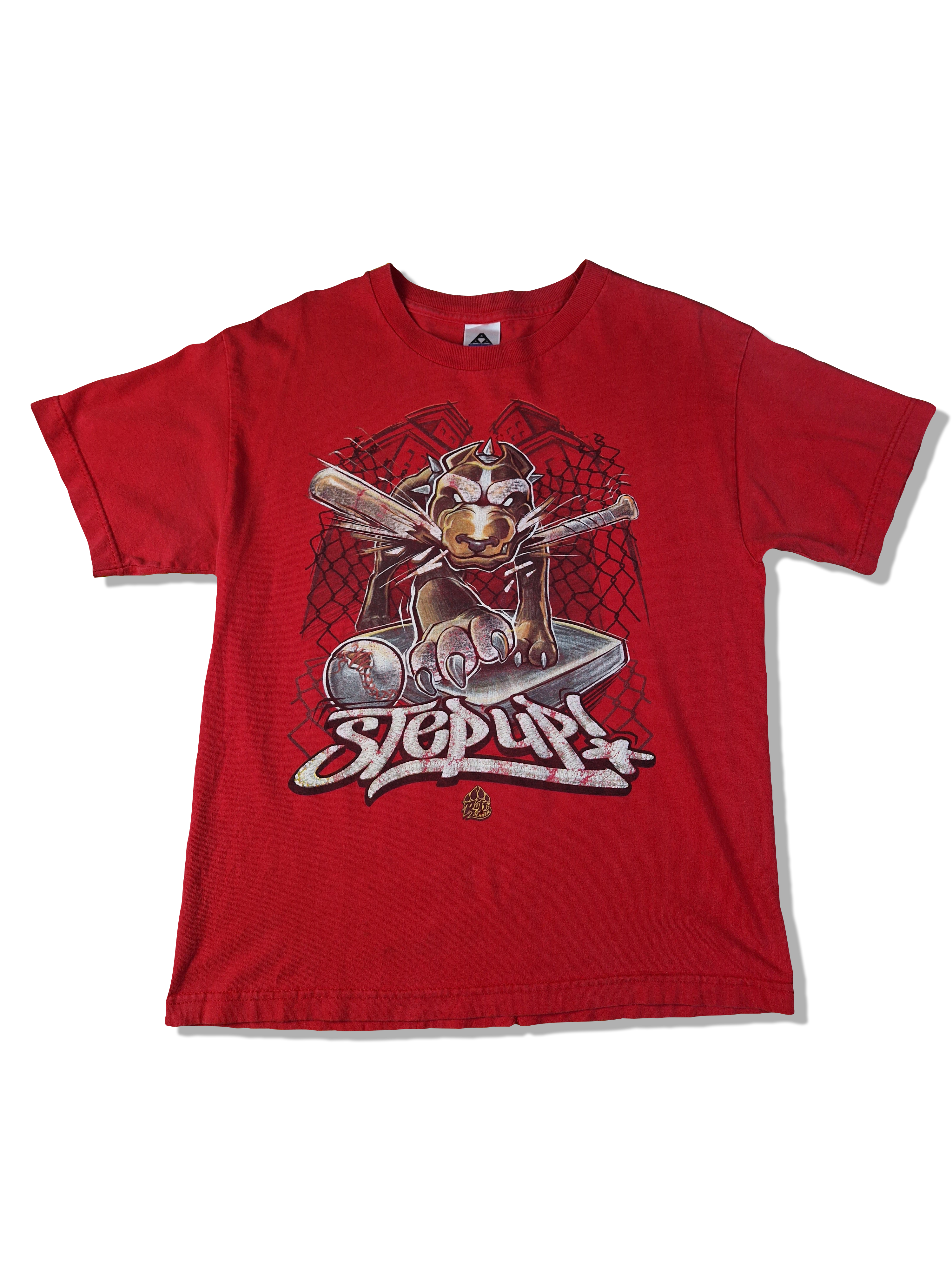 Vintagel Alstyle Apparel & Activewear Shirt Ruff Player Step Up! Bedruckt Rot M-L