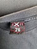 Y2K Exit 26 Shirt Skating Print Schwarz M-L