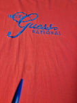Vintage Guess Shirt Single Stitched Made In USA Bestickt Rot L