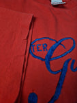 Vintage Guess Shirt Single Stitched Made In USA Bestickt Rot L