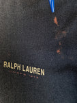Vintage Chaps By Ralph Lauren Shirt Made In Japan Backprint Hund Dunkelblau M