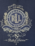 Vintage L-RL Shirt By Ralph Lauren Women Crestlogo Dunkelblau Navy M