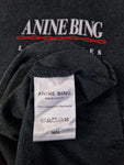 Anine Bing Los Angeles Shirt Single Stitched Spellout Dunkelgrau M