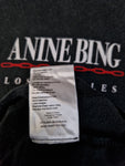 Anine Bing Los Angeles Shirt Single Stitched Spellout Dunkelgrau M