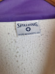 Vintage Spalding Sportjacke Made In Italy Weiß Lila M-L