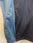Vintage Reebok Sportjacke Gesticktes Spellout auf dem Rücken Dunkelblau Navy XXL
