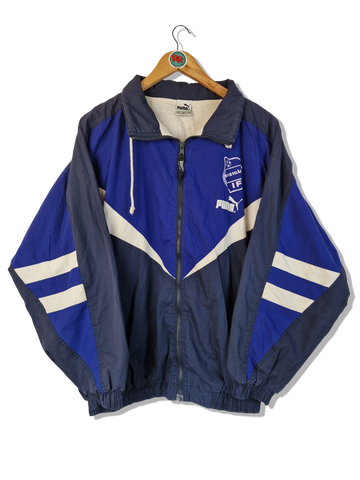 Vintage Puma Sportjacke Fußballclub Blau Navy S-M