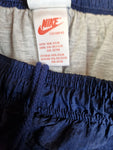 Vintage Nike Jogginghose Silvertag Abstract Pattern Dunkelblau XL