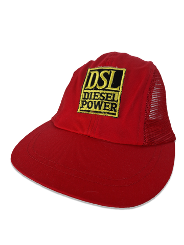 Vintage Diesel Cap Mesh DSL Diesel Power Rot