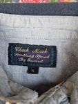 Vintage Check Mark Poloshirt Floral Pattern Bunt XL
