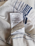 Vintage Adidas Shirt Mit Knopfreihe Gestreift Weiß Blau XL