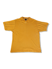 Vintage Nike Ringer Shirt Middle Swoosh Made In Portugal Gelb L - RareRags