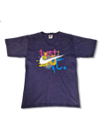 Vintage Nike Shirt V-Ausschnitt "Just Do It!" Made In USA Bedruckt Lila M