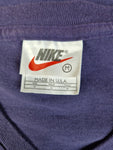 Vintage Nike Shirt V-Ausschnitt "Just Do It!" Made In USA Bedruckt Lila M