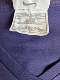 Vintage Nike Shirt V-Ausschnitt "Just Do It!" Made In USA Bedruckt Lila M