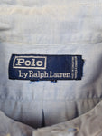 Vintage Ralph Lauren Hemd Kurzarm Made In Singapore Hellblau XL-XXL