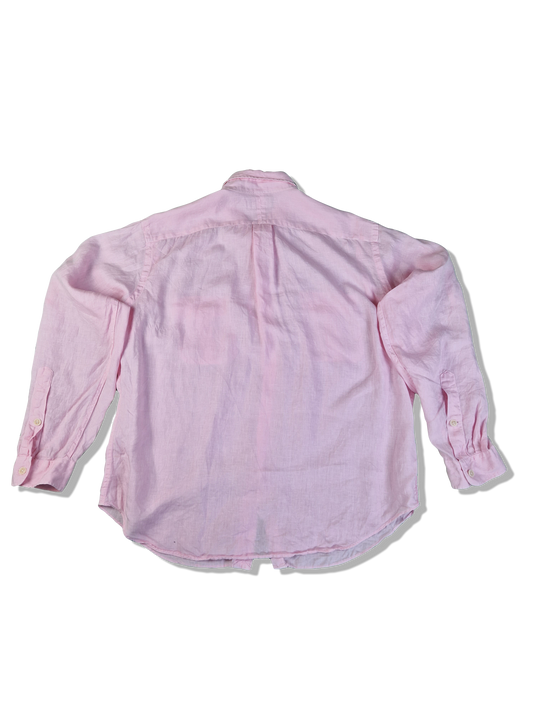 Ralph Lauren Leinenhemd Basic Rosa XL