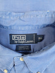 Vintage Ralph Lauren Hemd Yarmouth Used Look Made In Hong Kong Blau L-XL