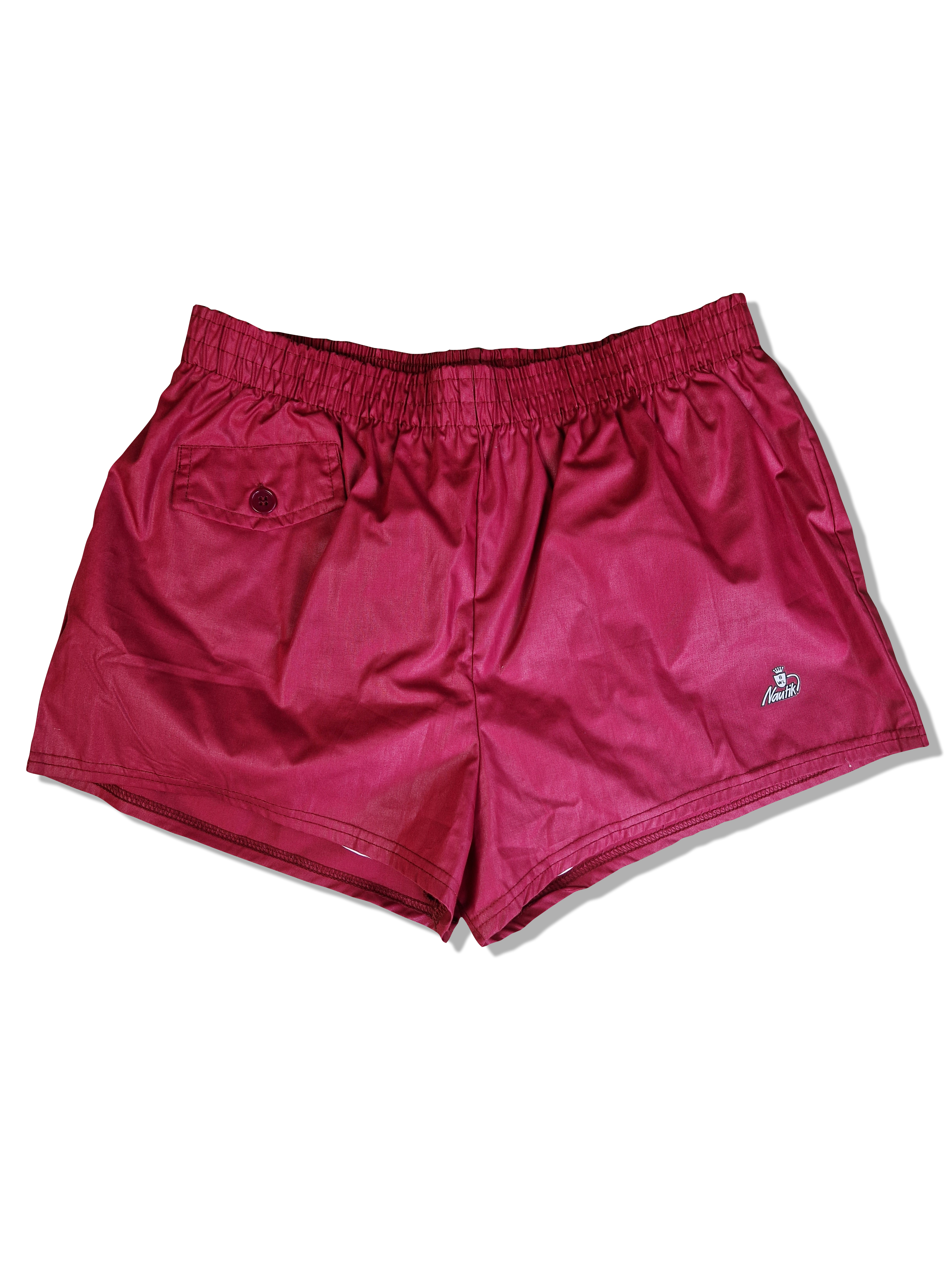 Vintage BWL Nautik Shorts 80s Sprinter Rot (6) S