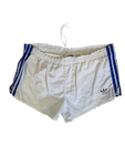 Rare! Vintage Adidas Shorts 80s Shiny Sprinter Glanz Made In West Germany Weiß Blau (D6) M