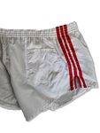 Rare! Vintage Adidas Shorts Shiny Sprinter Glanz Made In West Germany Rot Weiß D6 M