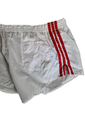 Rare! Vintage Adidas Shorts Shiny Sprinter Glanz Made In West Germany Rot Weiß D6 M