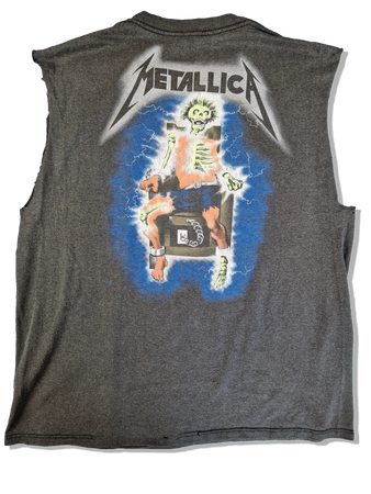 Rare! Vintage Spring Ford Tanktop Cut Off Metallica "Metal up your ass" Made In USA XL