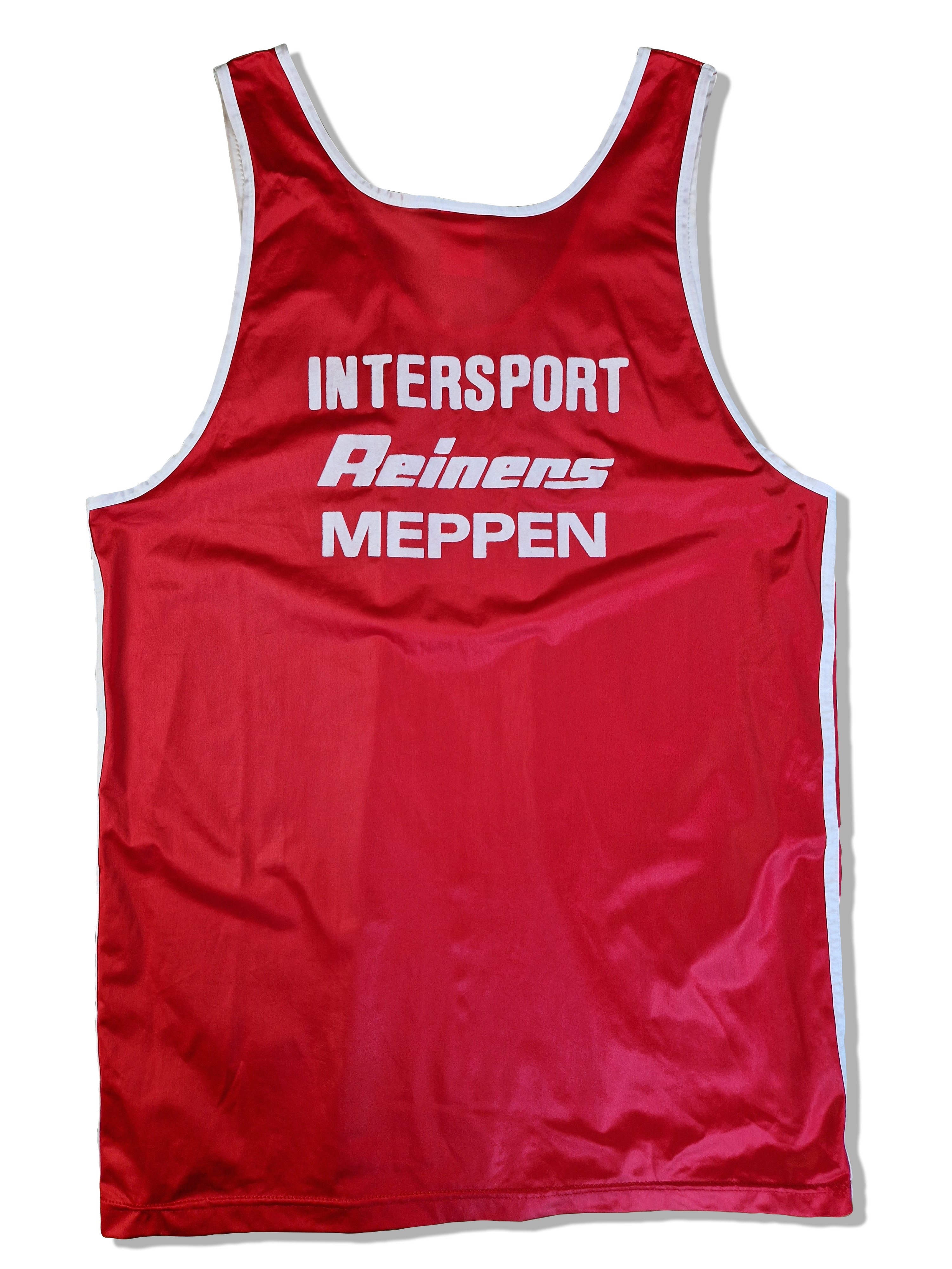 Vintage Adidas Tanktop Wassersportverein Meppen Made In France Rot (D8) M-L