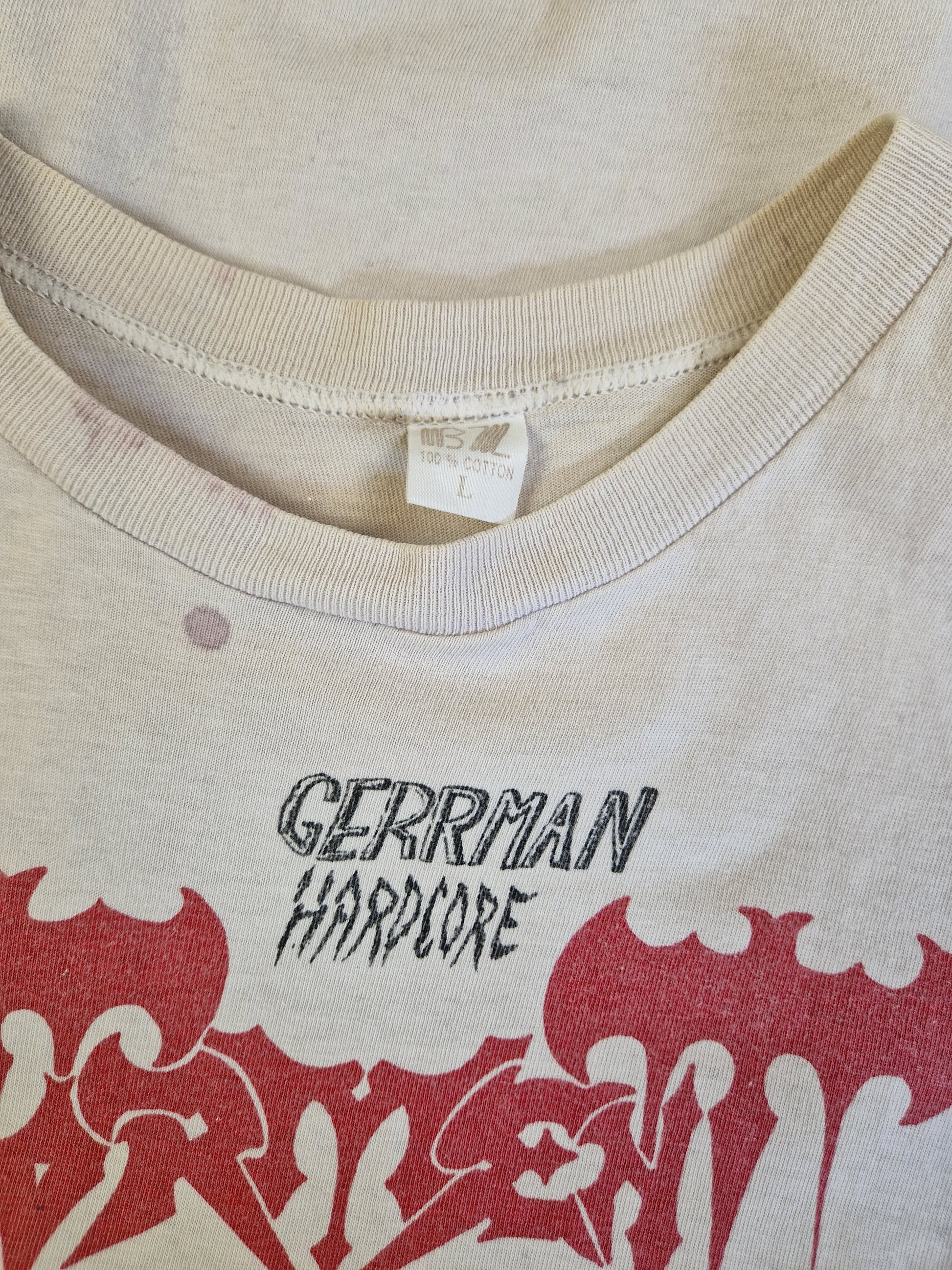 Vintage Torment Tanktop Tour 88/89 "Sperm over Germany" Weiß L - RareRags