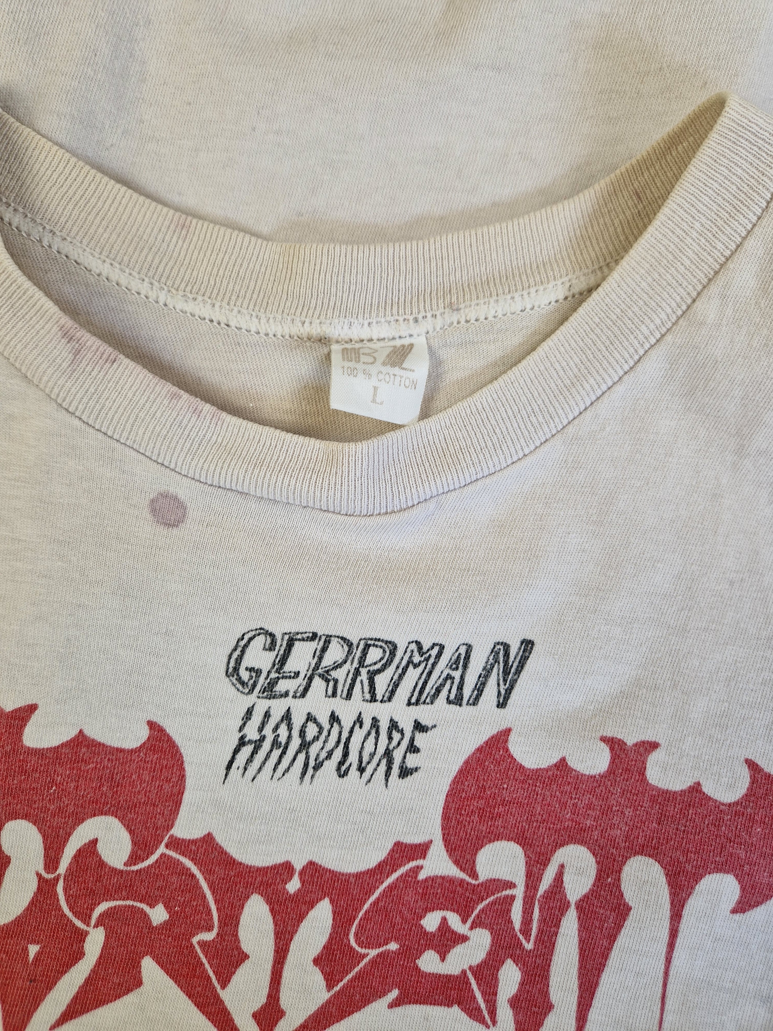 Vintage Torment Tanktop Tour 88/89 "Sperm over Germany" Weiß L - RareRags