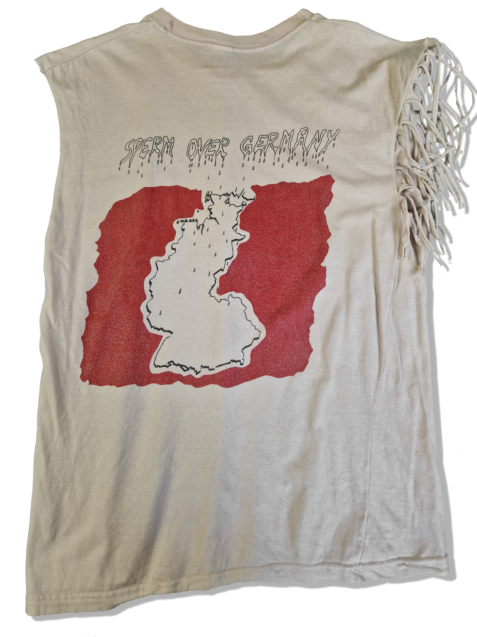 Vintage Torment Tanktop Tour 88/89 "Sperm over Germany" Weiß L - RareRags