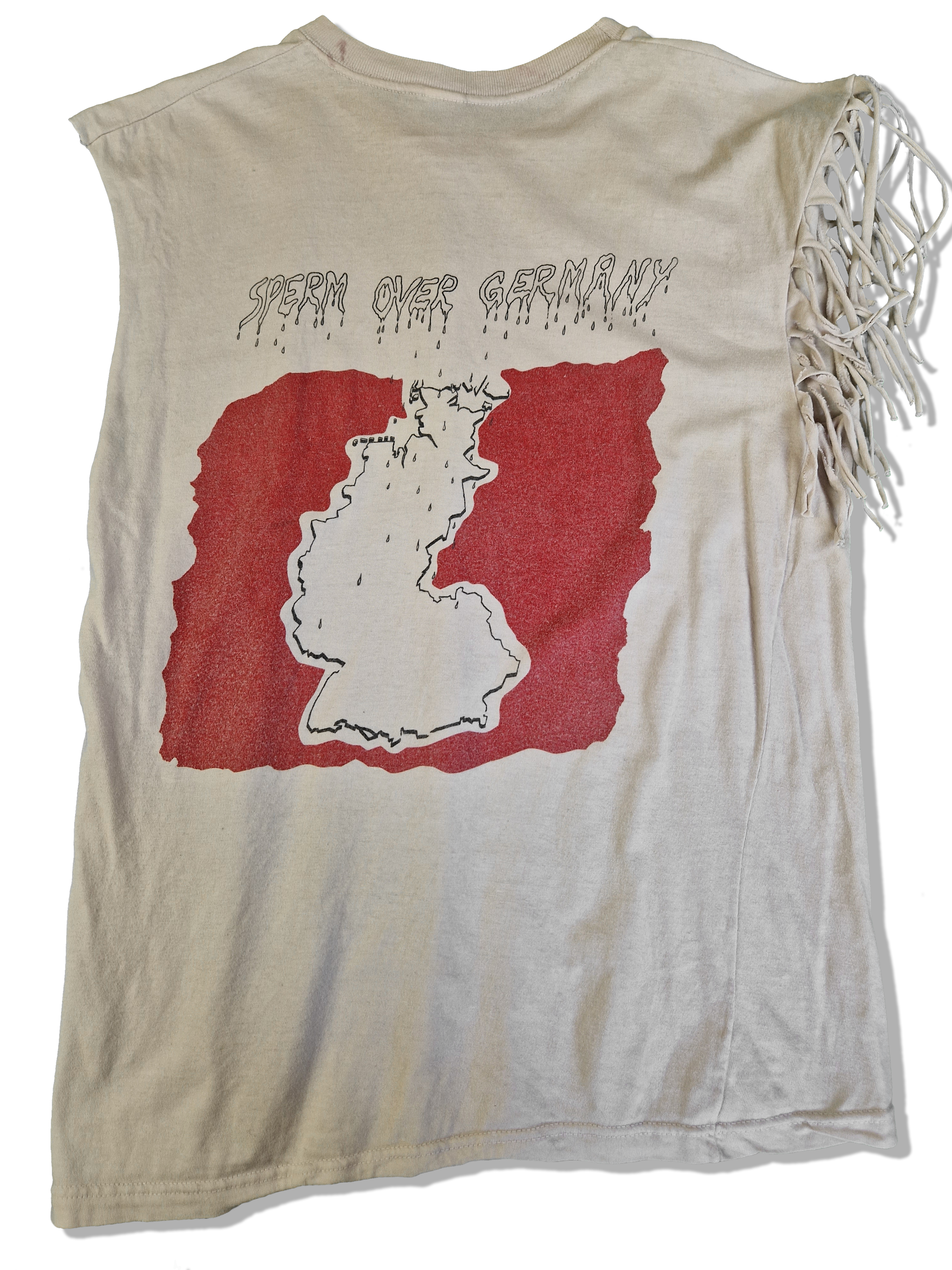 Vintage Torment Tanktop Tour 88/89 "Sperm over Germany" Weiß L - RareRags