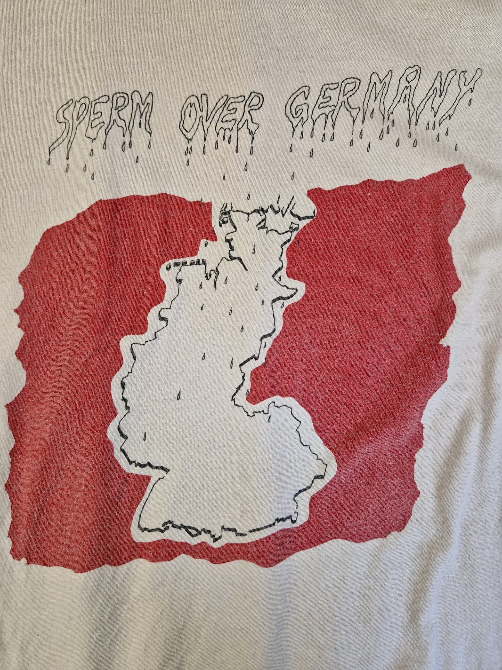 Vintage Torment Tanktop Tour 88/89 "Sperm over Germany" Weiß L - RareRags