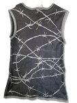 Vintage Zip Tanktop Zombie Fence Made In England Goth Schwarz M