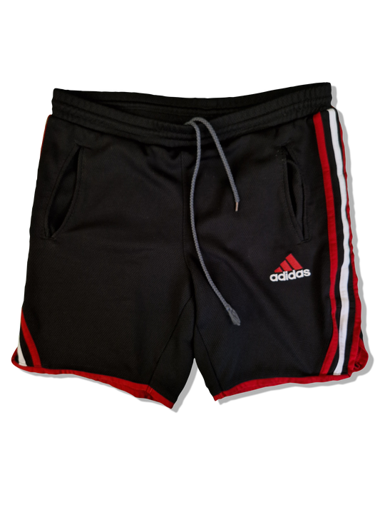 Vintage Adidas Shorts Schwarz Rot L