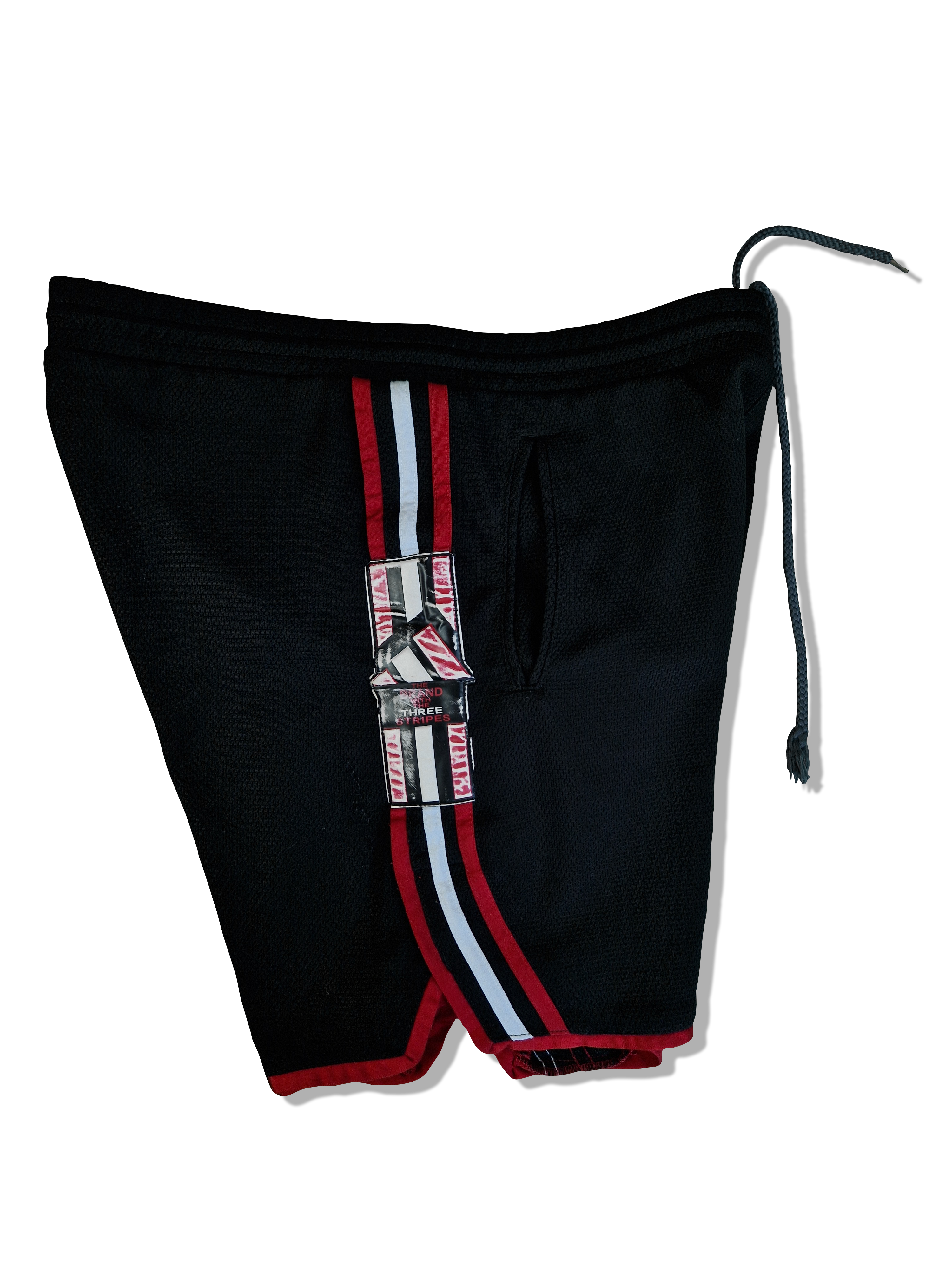 Vintage Adidas Shorts Schwarz Rot L