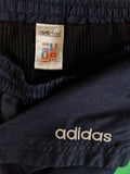 Vintage Adidas Shorts Trefoil Bestickt Navy XL