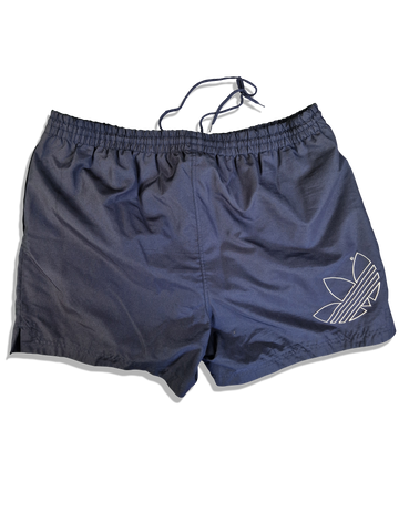 Vintage Adidas Shorts Trefoil Bestickt Navy XL
