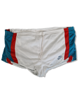 Rare! Vintage Nike Shorts Late 80s Runner Made In UK Weiß Türkis XL