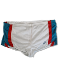 Rare! Vintage Nike Shorts Late 80s Runner Made In UK Weiß Türkis XL