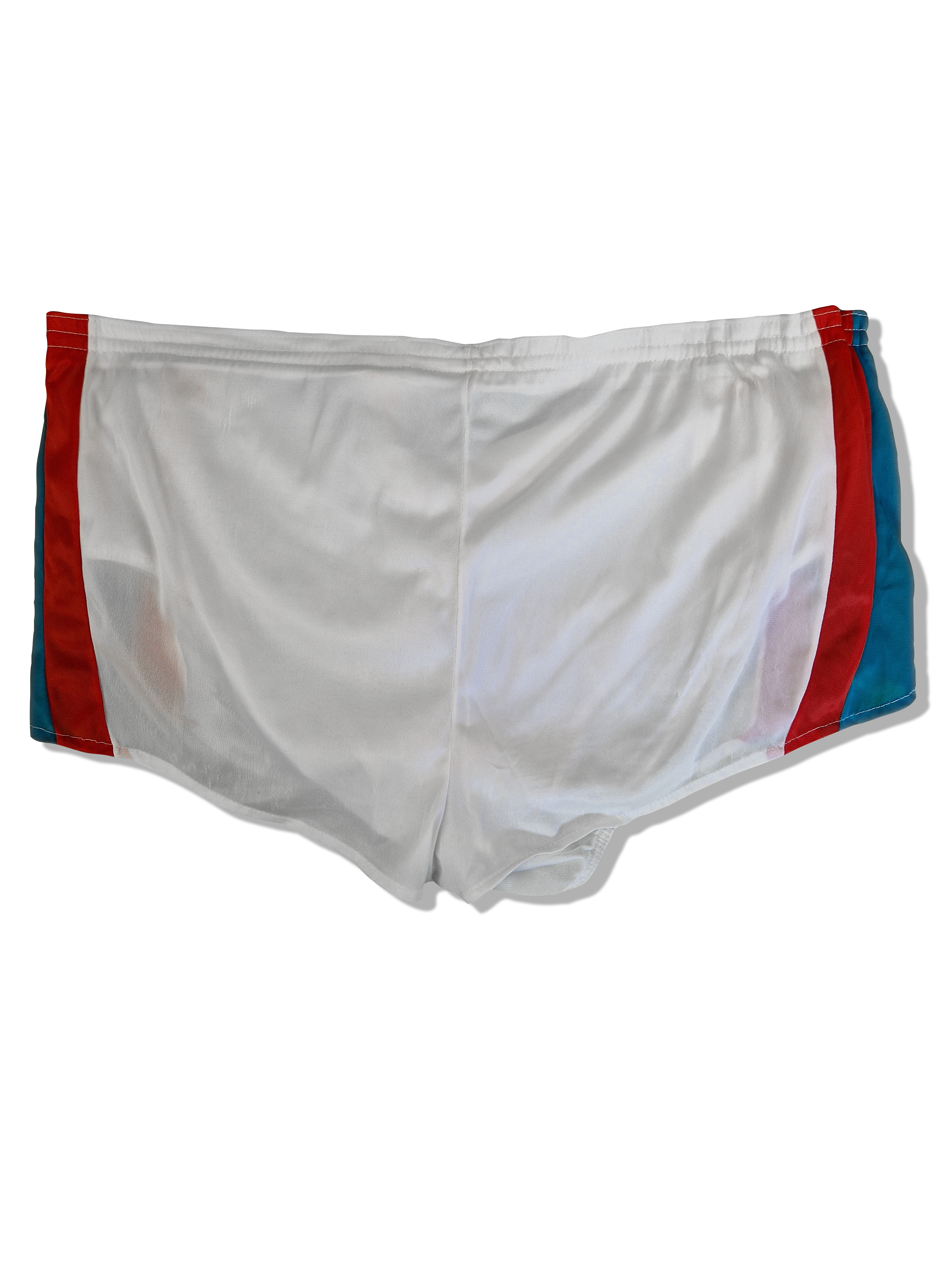 Rare! Vintage Nike Shorts Late 80s Runner Made In UK Weiß Türkis XL
