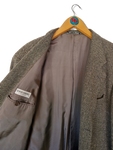 Vintage Giorgio Armani Sakko Schurwolle Schwarz Grau M-L